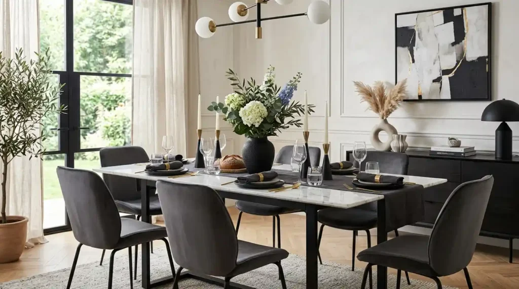12-Marble Dining Table Idea
