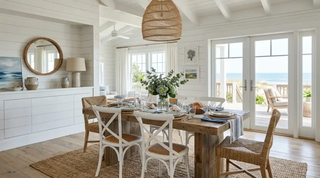 13-Coastal Dining Room Idea