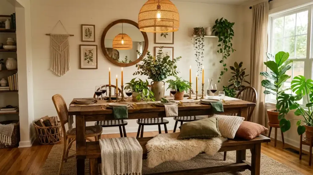 13-Dining Table With Bench Idea