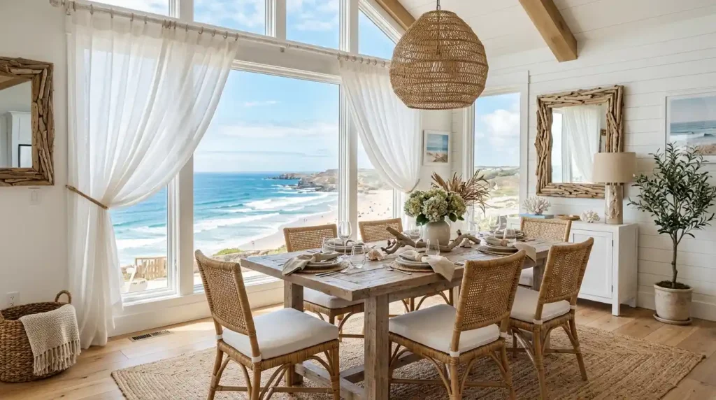 14-Coastal Dining Room Idea