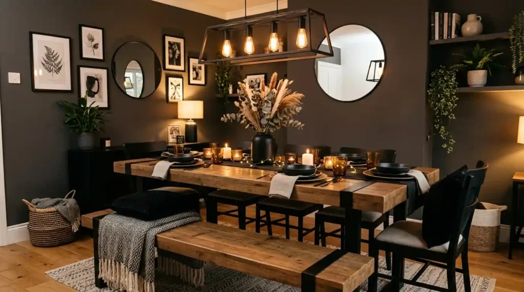 14-Dining Table With Bench Idea