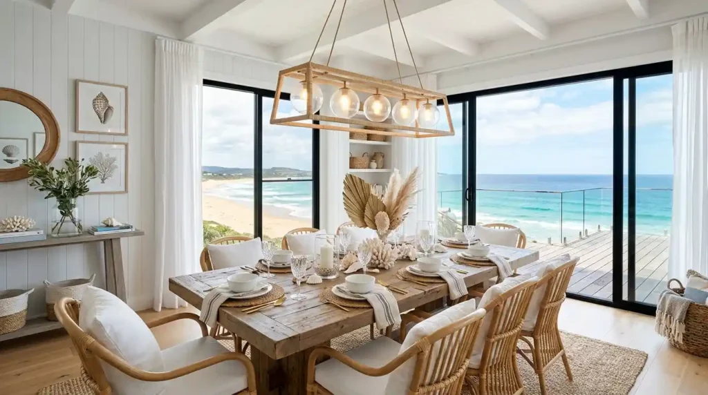 14-Linear Chandelier Dining Room Idea