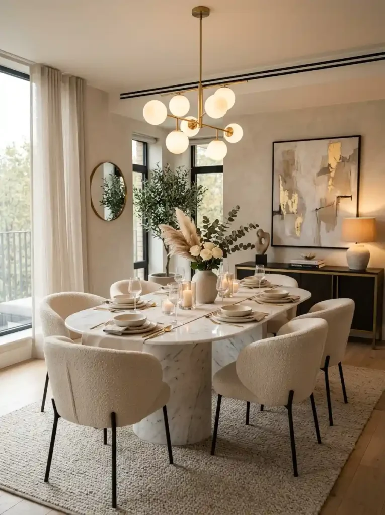 14-Oval Dining Table Idea