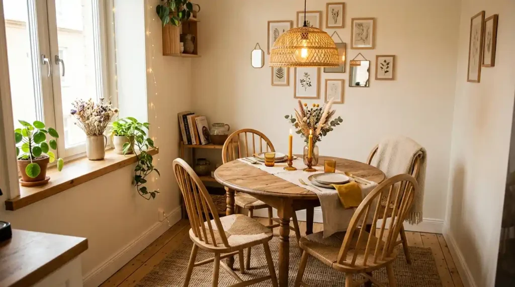 15-Cozy Small Dining Area Idea
