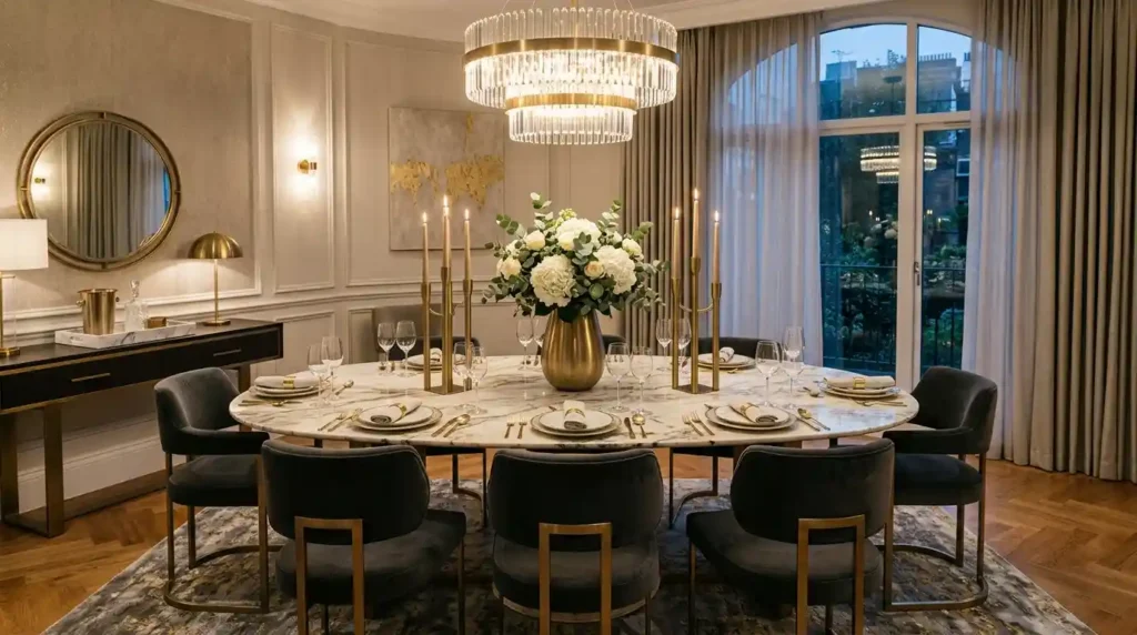 15-Marble Dining Table Idea