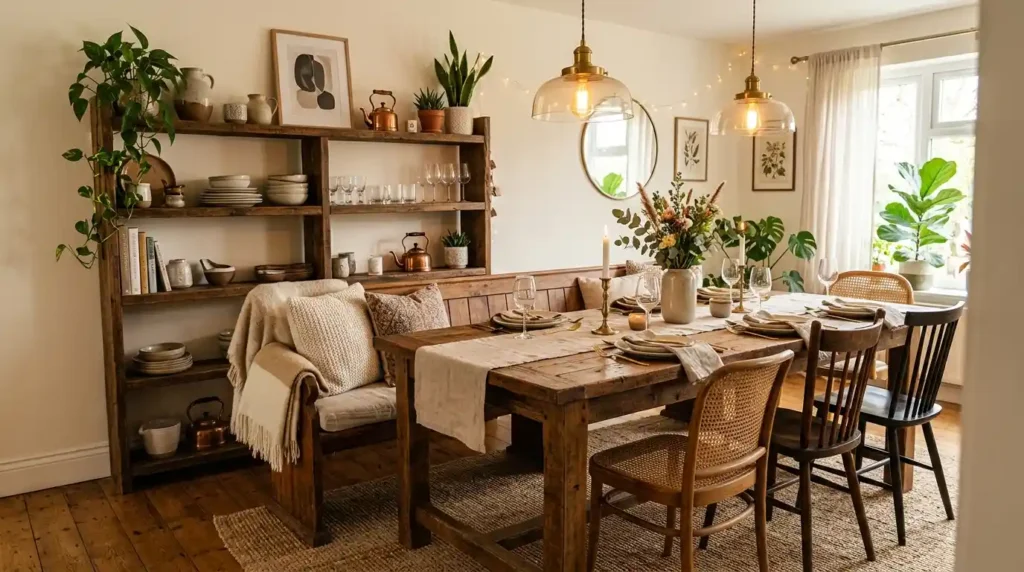 16-Dining Table With Bench Idea