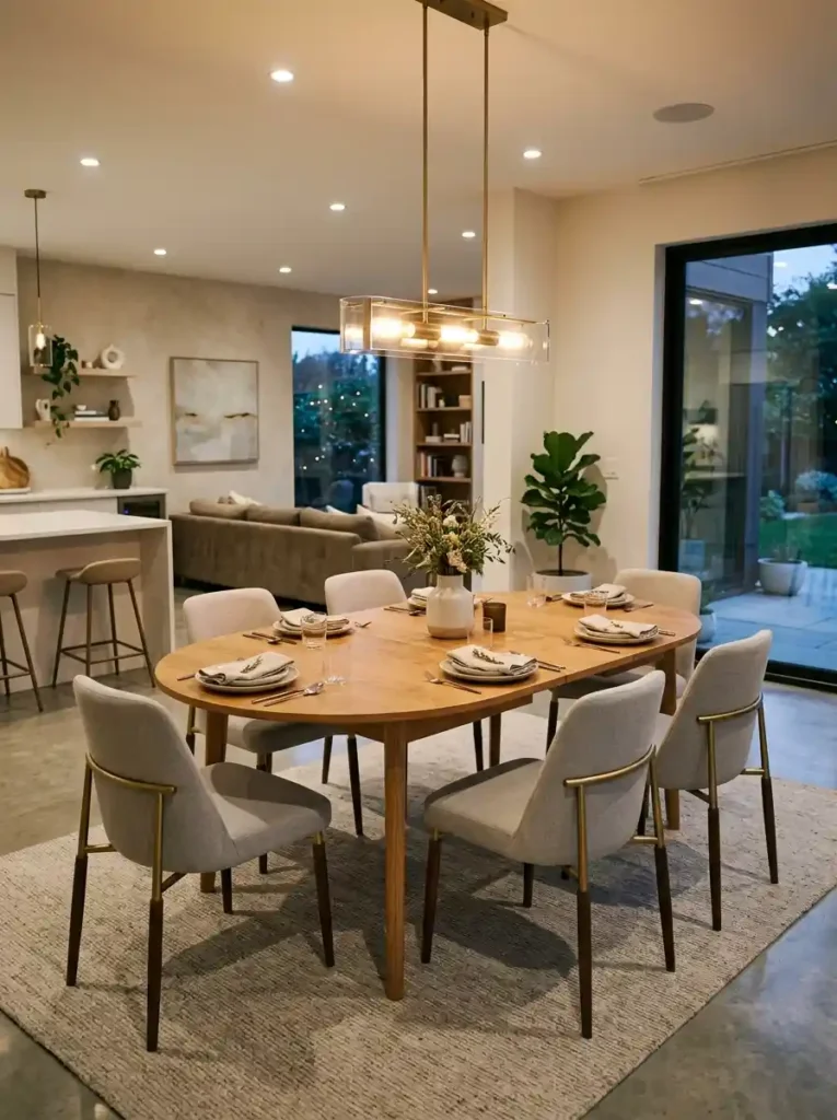 17-Oval Dining Table Idea