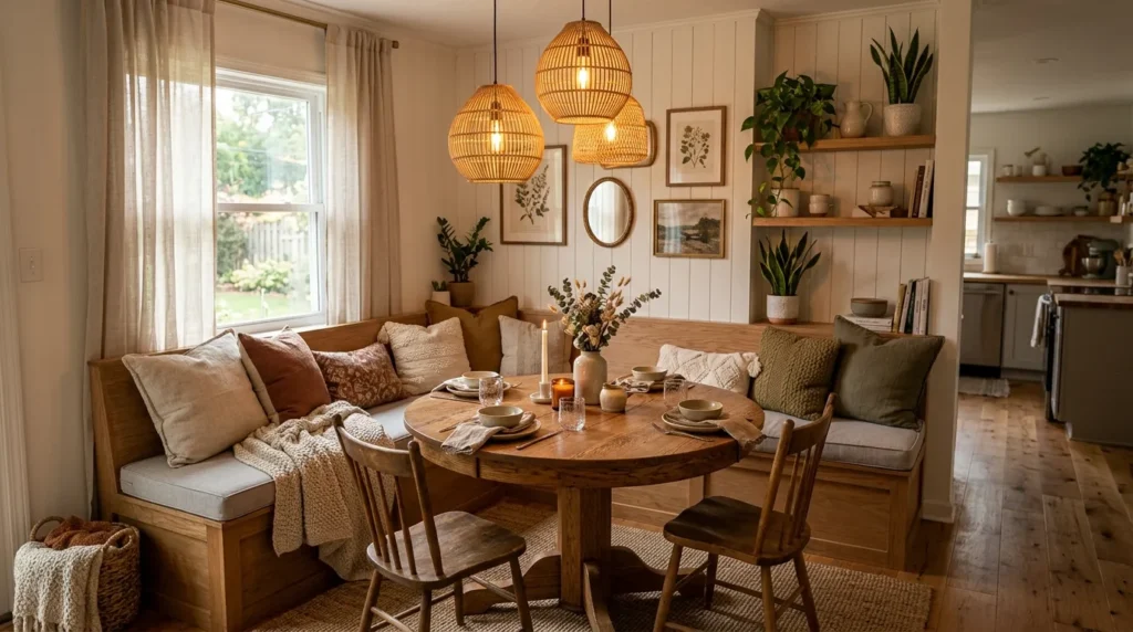 19-Corner Bench Dining Table Ideas
