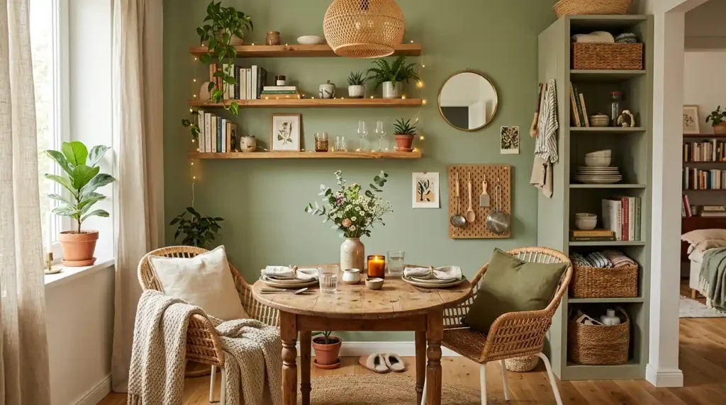 19-Cozy Small Dining Area Idea