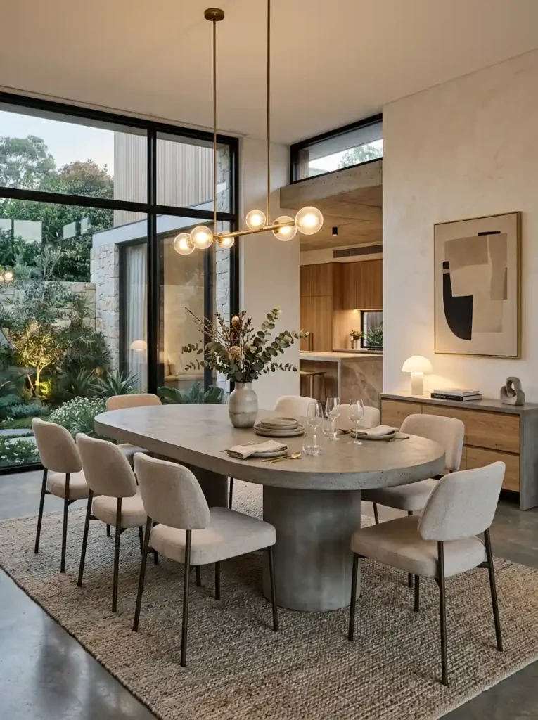19-Oval Dining Table Idea