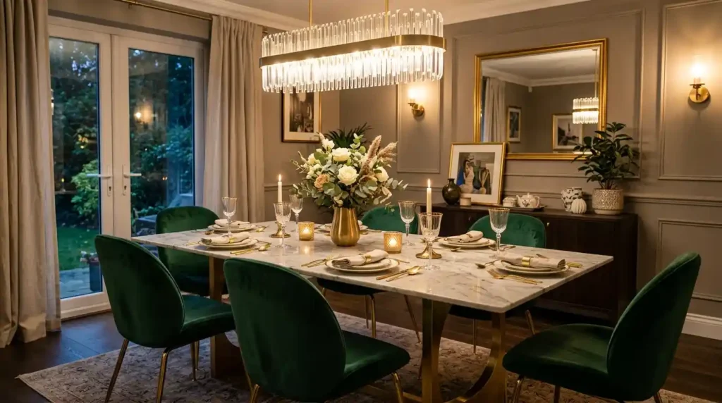 2-Black Dining Table Decor Ideas