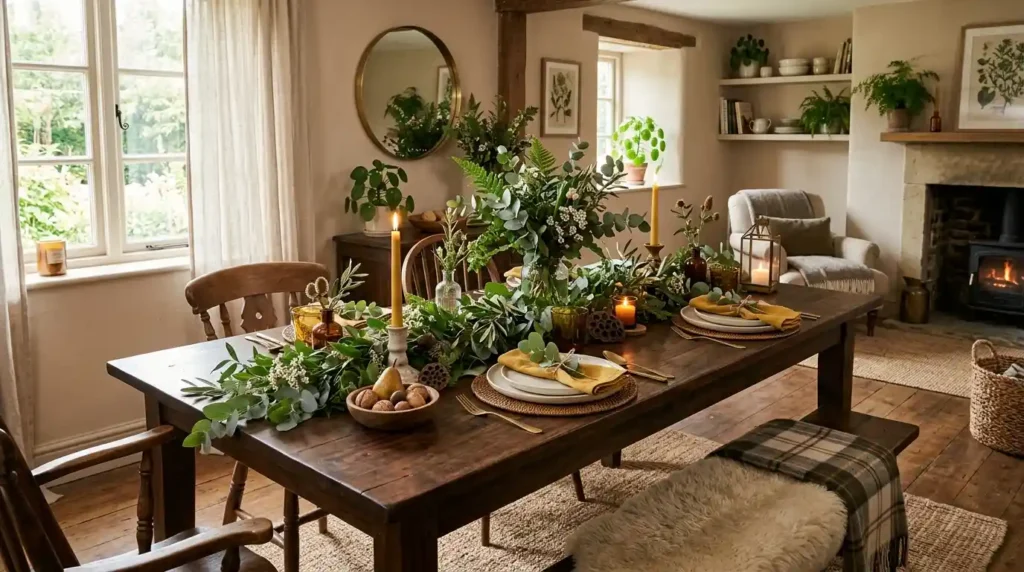 20-Dark Wood Dining Table Idea