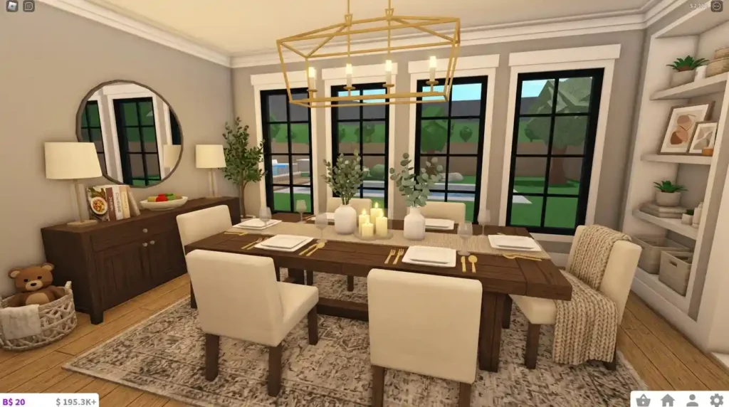 21-Blox burg Dining Room Idea