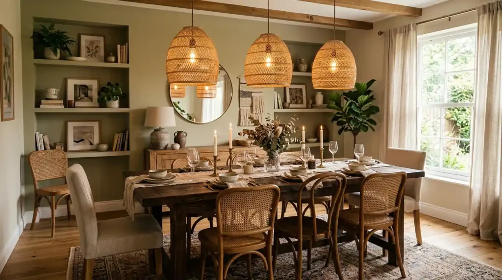 22-Dark Wood Dining Table Idea