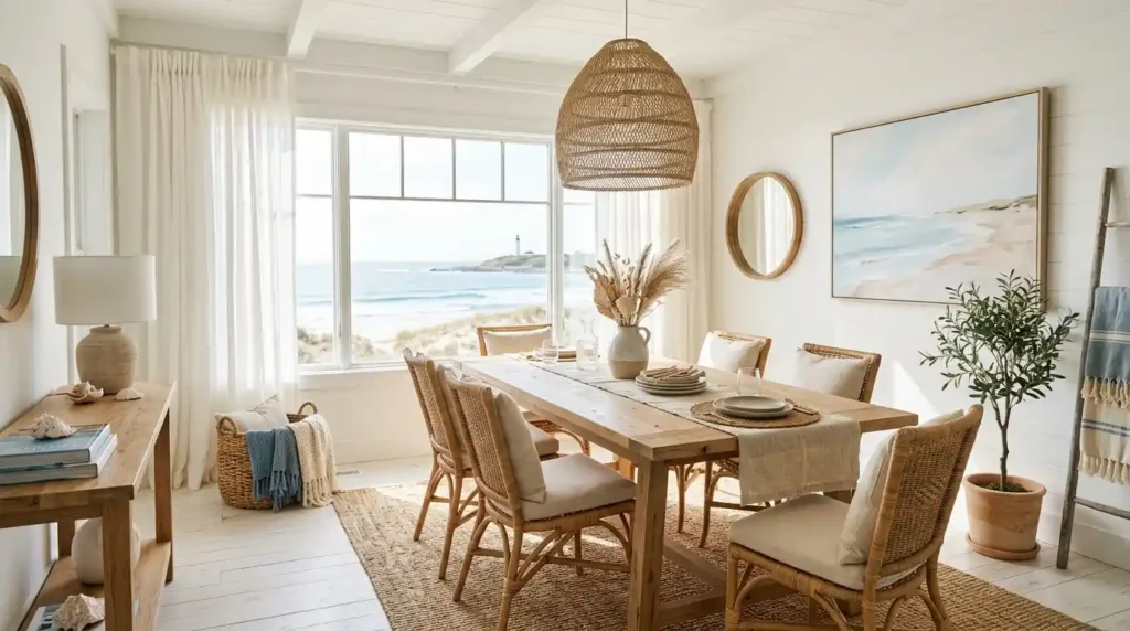 23-Coastal Dining Room Idea