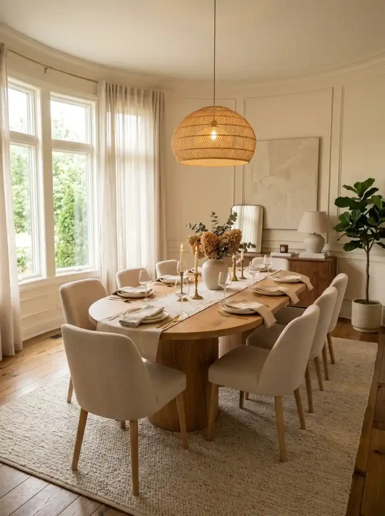 24-Oval Dining Table Idea