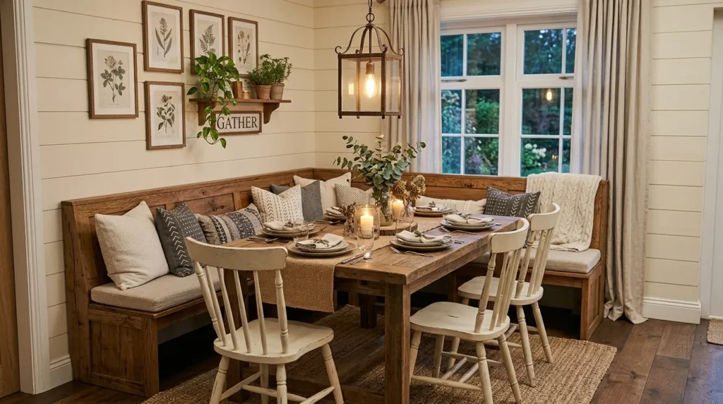 3-Corner Bench Dining Table Ideas