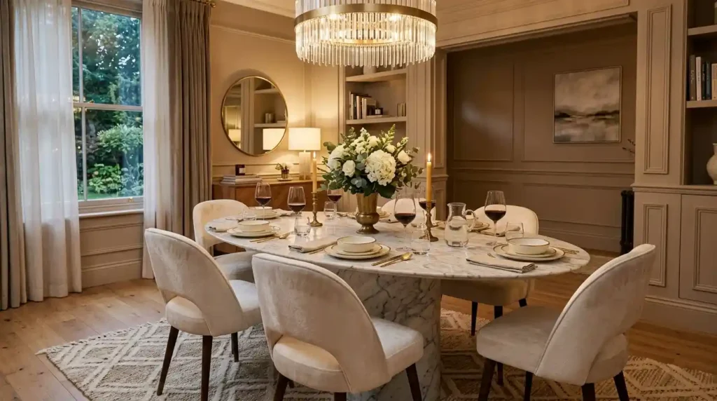 3-Marble Dining Table Idea