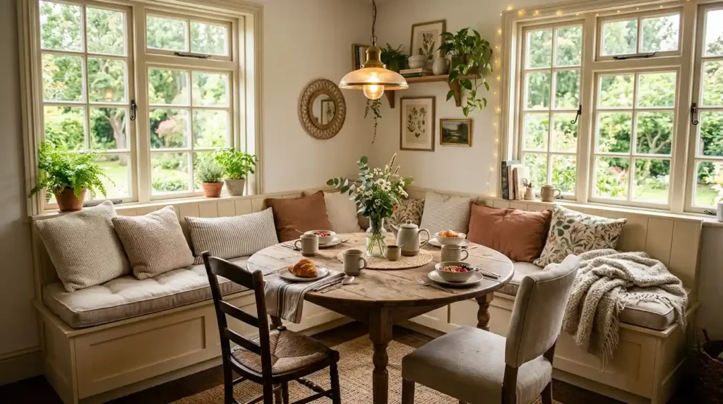 4-Dining Table With Bench Idea