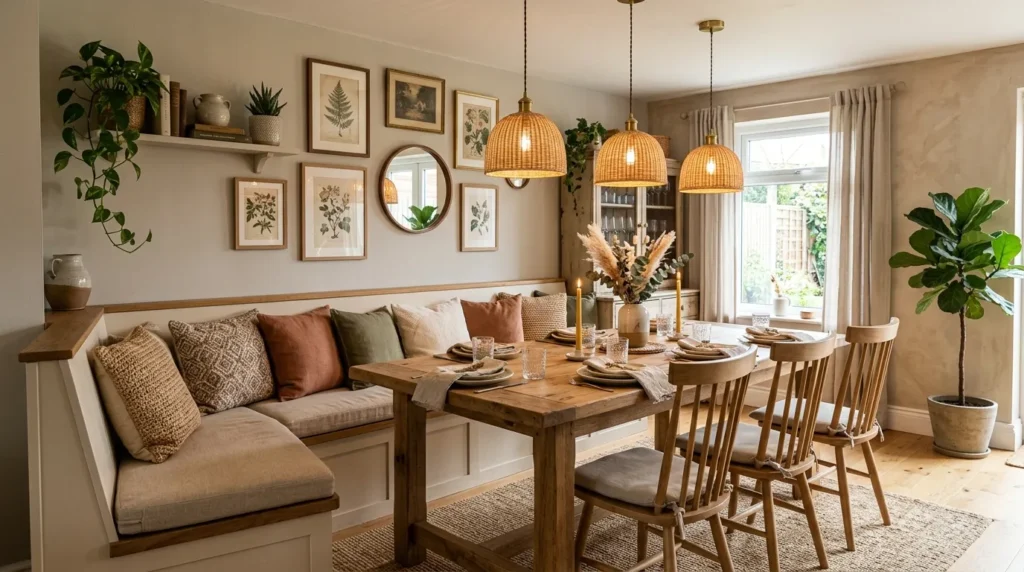 5-Corner Bench Dining Table Ideas