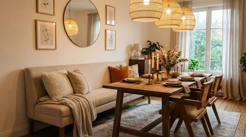 5-Dining Table With Bench Idea