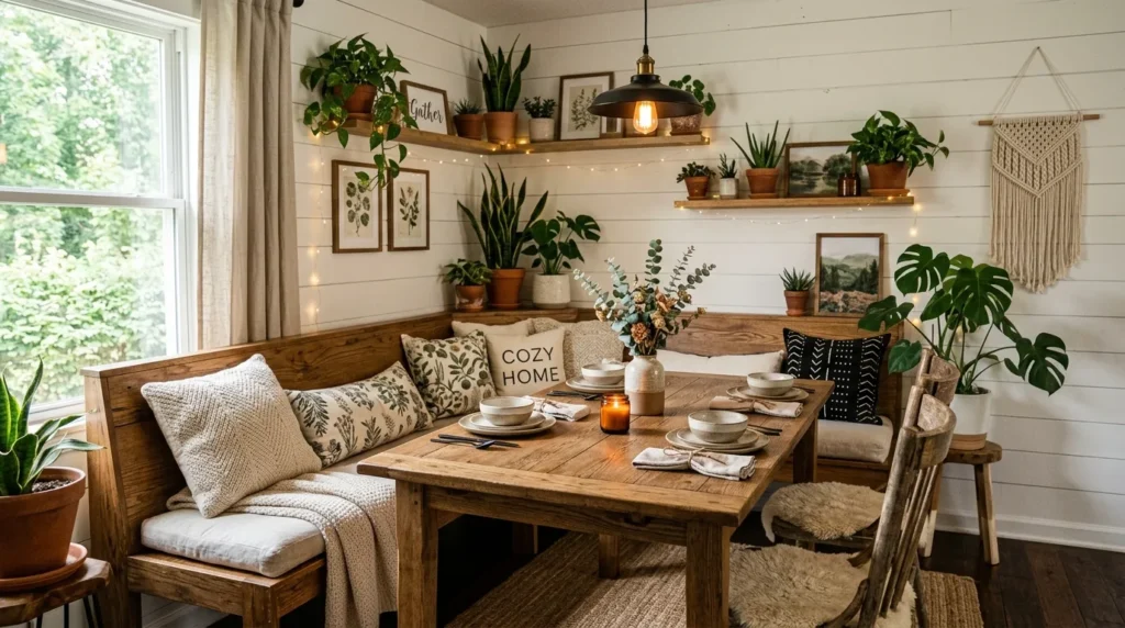 6-Corner Bench Dining Table Ideas