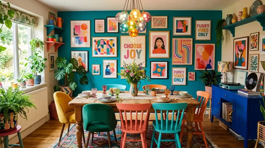 6- Funky Dining Room Idea