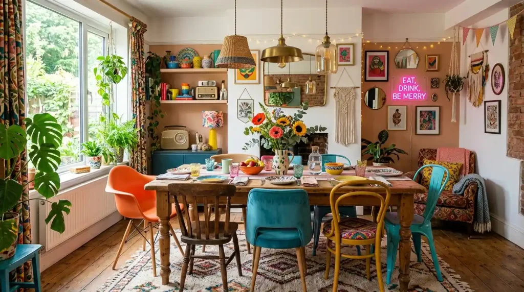 8- Funky Dining Room Idea