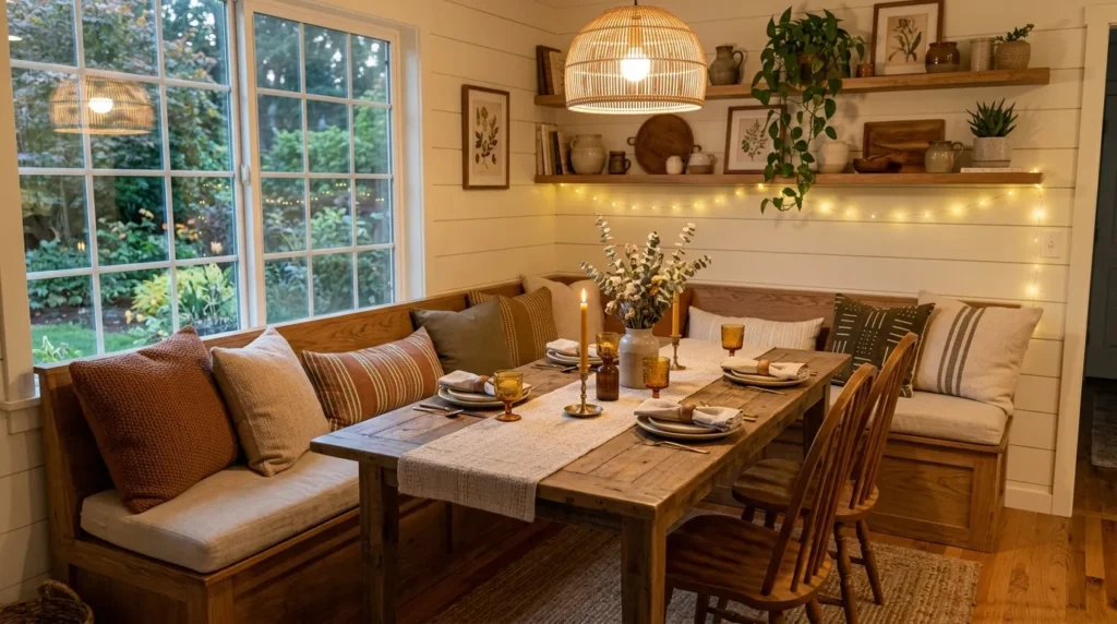 9-Corner Bench Dining Table Ideas
