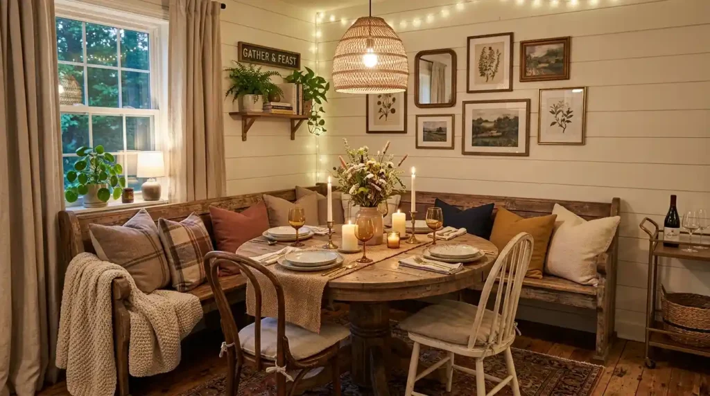 9-Dining Table With Bench Idea