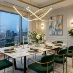 Linear Chandelier Dining Room Ideas