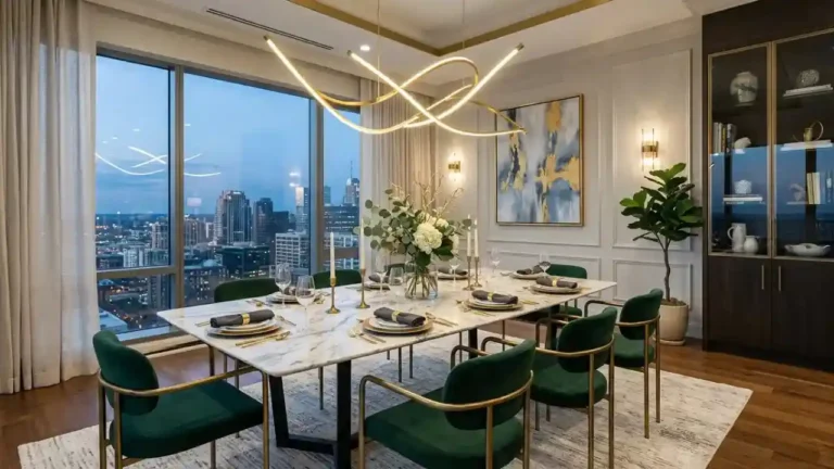 Linear Chandelier Dining Room Ideas