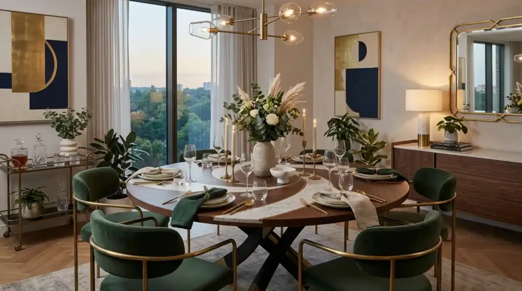 14-Swirl Dining Table Idea
