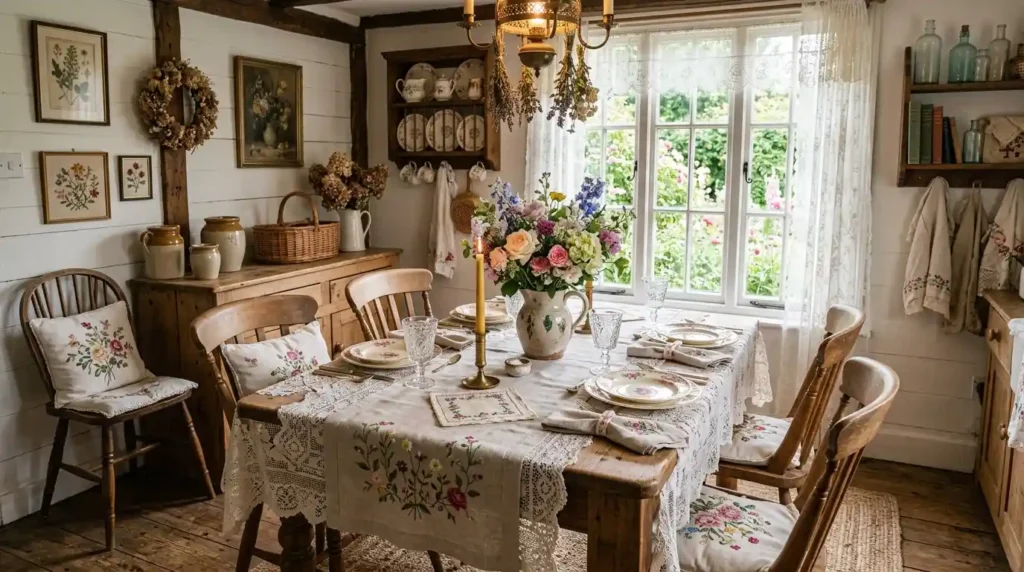 15-Cottagecore Dining Room Idea