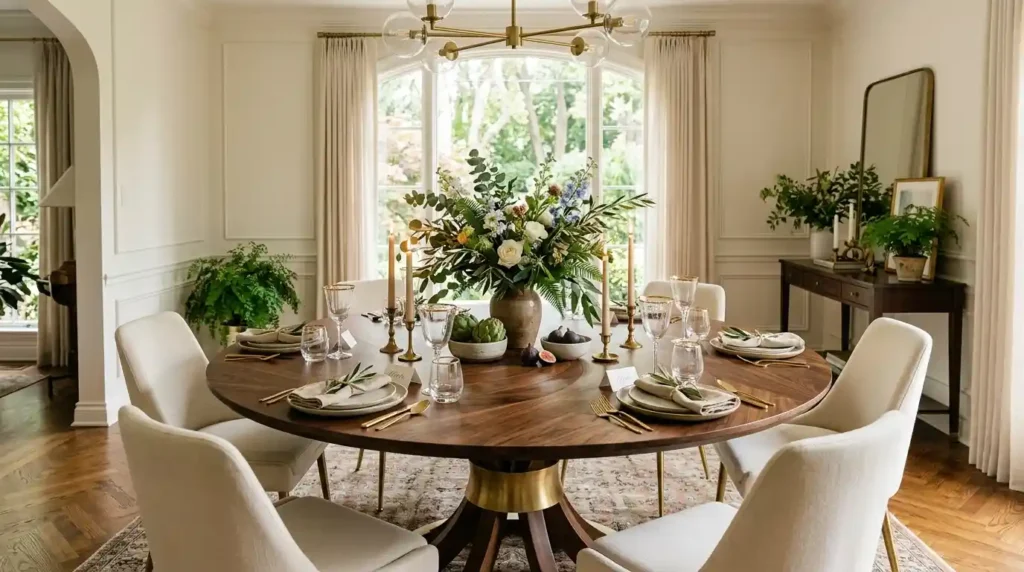 15-Swirl Dining Table Idea