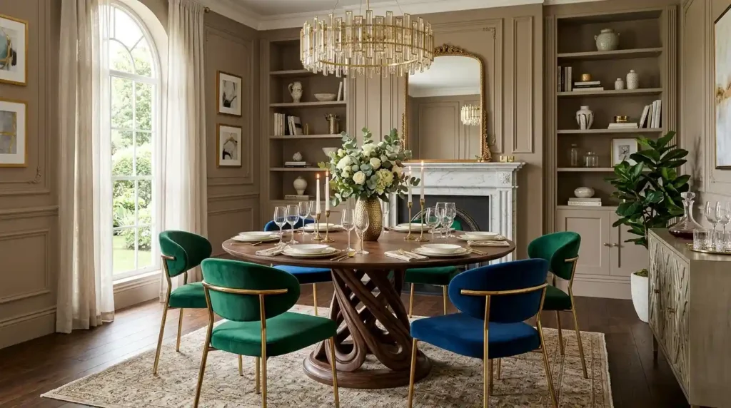 17-Swirl Dining Table Idea