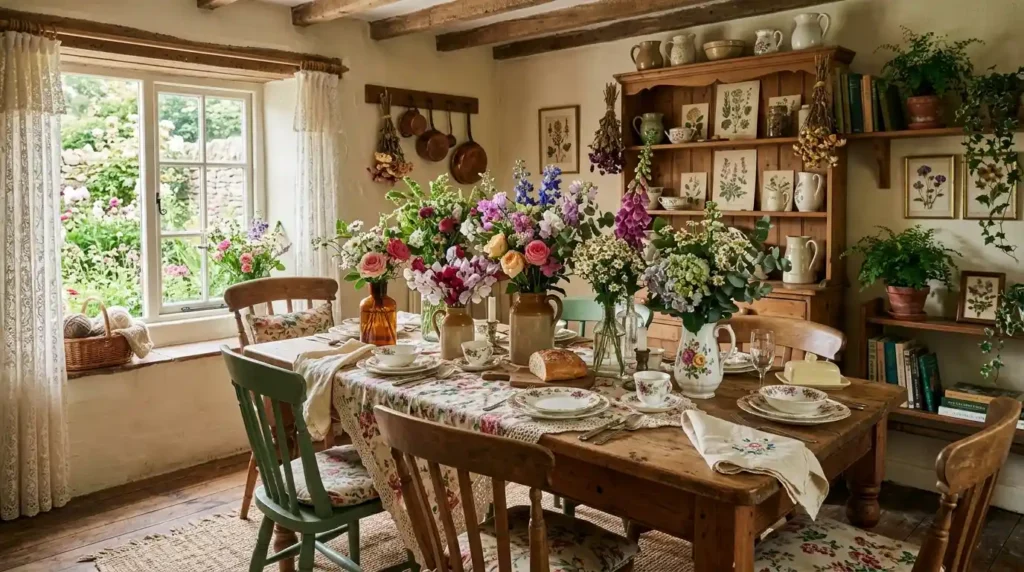 18-Cottagecore Dining Room Idea