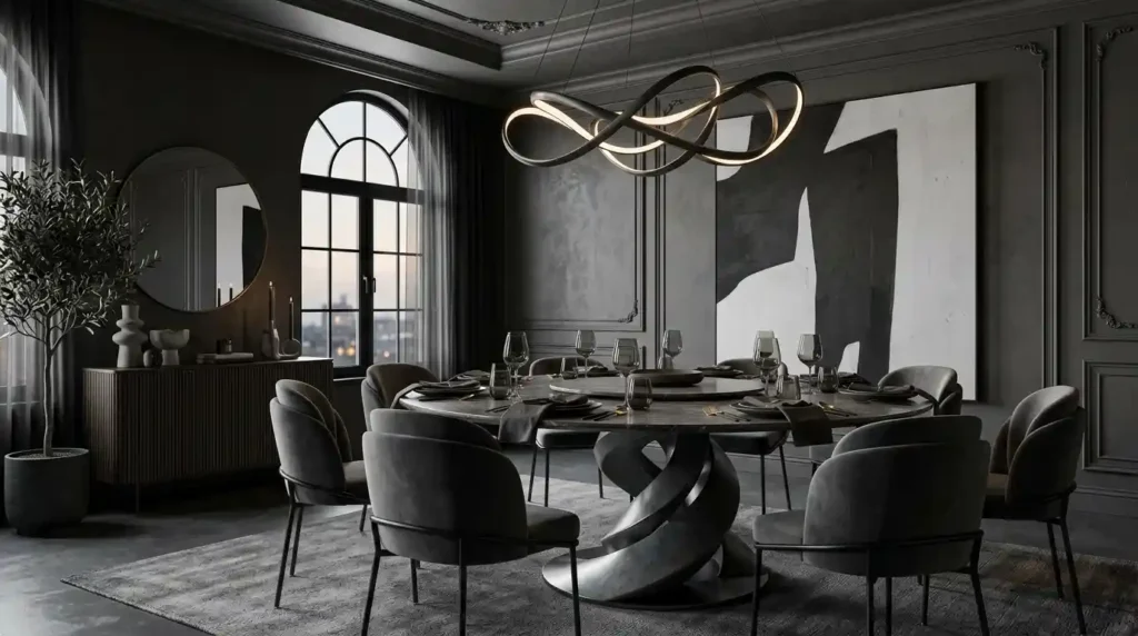 20-Swirl Dining Table Idea