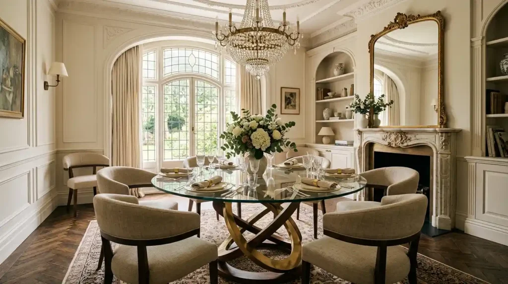 21-Swirl Dining Table Idea