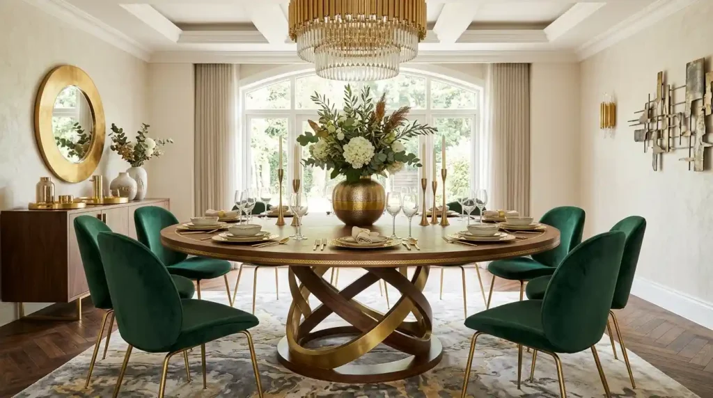 22-Swirl Dining Table Idea