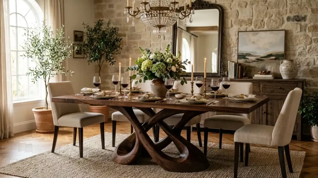 4-Swirl Dining Table Idea