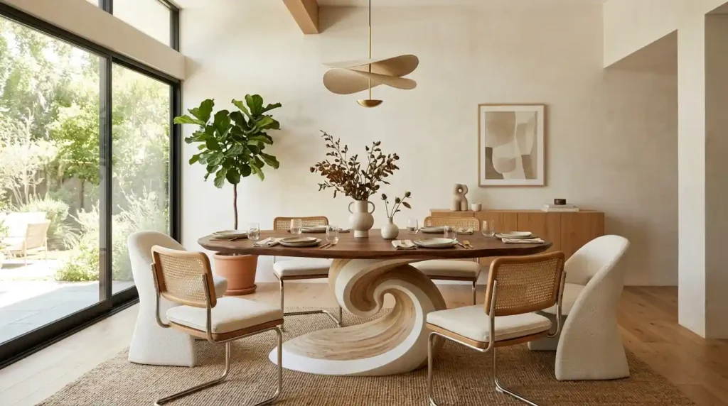 8-Swirl Dining Table Idea