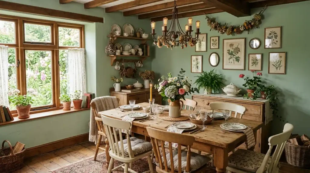9-Cottagecore Dining Room Idea